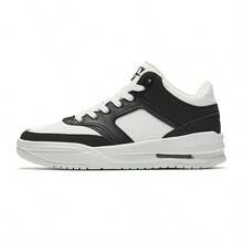 Anta 安踏男士运动篮球鞋厚底耐磨复古鞋 912541802 - White/Black-1 - 查看 2