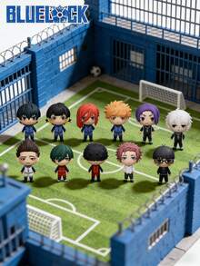 Crunchyroll 1 pieza Accesorio con licencia oficial de la serie Blue Lock, clip de bolsa de espuma 3D, figuras Kawaii de muñeco misterioso en caja ciega, llavero aleatorio, colgante de mochila, decoración, artículo de colección de la película animada, regalos de fiesta de cumpleaños, suministros - Multicolor - Ver 2