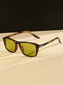 1 Pair Square Women's Fashion Glasses, Versatile Accessory For Outdoor, Business Occasions, Vacation Travel - Multicolor - View 5