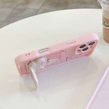 Shockproof Protective Phone Case With Faux Pearl Strap, Compatible With IPhone 17/16/15 PRO MAX/15 PLUS/15 PRO/15/14 PRO MAX/14 PLUS/14 PRO/14/13 PRO MAX/13 PRO/13/12 PRO MAX/12 PRO/12 PRO MAX/11 PRO/11/XS MAX/XR/XS/7/8 PLUS, Galaxy A14 A34 A54 A15 A25 A35 A55 S23 S23Plus S23ultra S23fe S24 S24plus S24ultra S24fe S25 S25plus S25ultra, Note 13/14 Promax - Pink - View 5