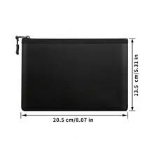 Túi đựng tài liệu chống cháy, bao gồm 1 bộ ví đựng tiền chống cháy và chậm bắt lửa, Kích thước: [Kích thước], Được làm từ chất liệu phủ silicon không gây kích ứng, an toàn để đựng tiền mặt, tài liệu quan trọng, trang sức và hộ chiếu. - A - Xem 3