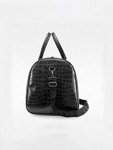 1 pieza Bolsa de viaje de fin de semana para hombres, bolso de mensajero de gran capacidad con diseño de estampado de tiburón, bolso de mano, bolso deportivo casual de moda, bolso de hombro para viajes, de piel de PU resistente a los arañazos, bolsa de equipaje para deportes, camping y viajes, bolsa de senderismo - Multicolor - Ver 10
