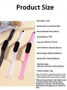 1pc Women's Fashion Cute Electronic Watch With Date & Time Display, Suitable For Daily Wear And Gift Giving - Multicolor - View 12