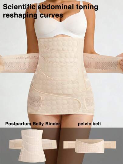 Waist Trainer For Women 2 In 1 Postpartum Recovery Belly/Pelvis Belt Waist Cincher Corset Shapewear Belly Band Wrap