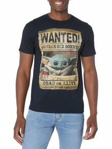 Men's Baby  Child Mandalorian Wanted Poster T-Shirt Tops For Going Out,Summer Tops,Black Tops,Summer Clothes,Tops For Women,T Shirts For Women,Girls Tops,Boys Tshirt,Men Clothes,Mens Tshirts,Holiday Outfits For Women,Summer Holiday Outfits - 黑色 - 查看 7