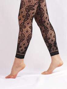 Belley Ultra-Fine Woven Fabric With Jacquard Pattern, Fashionable And Sexy Women's Style, Three Pieces Set / Complete Outfit. - Black - View 5