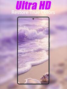 3pcs [Hydrophobic And Oleophobic Dual-Effect Screen Protector] Made Of High-Hardness Tempered Glass, Designed To Be Shatter-Resistant And Lightweight With A Smooth Surface, This Screen Protector Offers A Gentle And Soft Touch Experience, Effectively Preventing Scratches And Fingerprint Stains, And Has Basic Water-Repellent Function. The Perforated Design Makes It Easy To Install Without Curling Or Bulging. Suitable For Office, Travel, And Other Scenarios, Compatible With S24FE/S23FE/S21FE/S20FE/S26 Ultra/S26 Plus/S26/S25 Edge - Clear - View 6