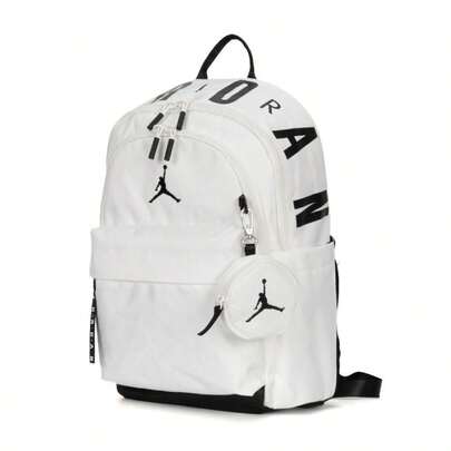 Nike Ba lô thể thao unisex, túi đựng laptop cho học sinh, ba lô leo núi ngoài trời nhẹ, JD2513158AD-003