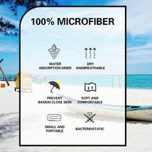 Microfiber Beach Cloak Hooded Towel, Quick Dry Absorbent Swimwear - Royal Blue - View 8