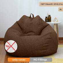 Oversized 51.18*43.31in Bean Bag Cover No Filler Home Essentials Indoor Outdoor,Chair Covers,Couch Cover,Room Acesories,Sofa Covers,Room Deocr ,Dorm,Bean Bag Chair,Bean Bag - 查看 10