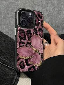1 Stylish Phone Case. Does Not Include Lanyard Or Stand. Shockproof. Premium Phone Case With Butterfly And Leopard Print Design. Compatible With IPhone 14, 15 Professional, 16, 11, 16 Professional, 13, 11, 12, 13, 16, 15, 16 Plus, P16, P16PEOMAX, P14 PRO, P13, P11, P12XR, Cartoon 78G, A134G Series, A14, A04, A34. Waterproof, Drop-Proof, Scratch-Resistant, Spring-Flavored, Birthday Gift. - 多色 4 - 查看 3