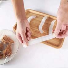 90-100pcs/190-200pcs Transparent Plastic Wrap Lids, PE Film Plastic Covers For Bowls And Leftovers, Keeps Food Fresh, Kitchen Supplies - Multicolor - View 3