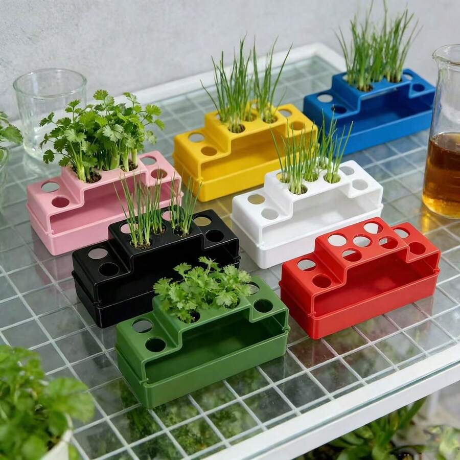 1pc Scallion Replanting Planter, Hydroponic Reusable Planter For Regrowth, Simple Home Use Circulation Harvesting, Soil-Free Planting Tool - A - View 1