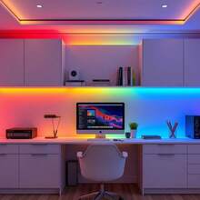 1 Roll 1m/3.28ft 3 Meters/9.84ft 5m/16.4ft 10m/32.8ft 15m/49.21ft 5V 3535 RGB Multi-Color Temperature LED Light Strip, Suitable For Bedroom, Kitchen, Living Room, Bathroom, Party, Wardrobe - Multicolor - View 10