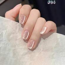 MIANEL 12ml 春季美甲彩色泡泡糖猫眼凝胶指甲油 2026，闪亮灯泡水晶猫眼磁性凝胶指甲油，粉色和白色美甲，适合情人节美甲 - 彩色 - 查看 22