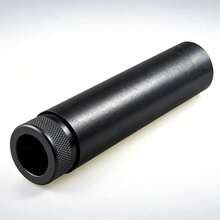 7-Inch M22 X 0.75 RH Thread Slip-On Precision Machined Metal Tube Extension – Heavy Duty Steel Connector Component For Mechanical Projects, Workshop Equipment Upgrade, Outdoor Gear Customization, DIY Fabrication, Hobby Modification, Industrial Tool Accessory, Hardware Replacement Part, Farm & Ranch Equipment Enhancement, Durable Corrosion-Resistant Construction - Black - View 2