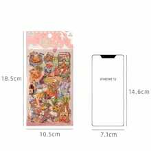 4 piezas de pegatinas decorativas de dibujos animados lindos, con múltiples opciones de temas, adecuadas para múltiples escenarios: fundas de teléfono, tazas de agua, álbumes de fotos, decoraciones de diarios, marcadores de libros, mochilas, tazas de agua, pegatinas de cuadernos, manuales, pegatinas decorativas de arte y manualidades - Multicolor - Ver 6