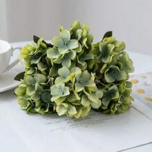 Retro Single Plastic Artificial Hydrangea Vase Arrangement Photography Props Artificial Silk Flower Fake Flower - Multicolor - View 18