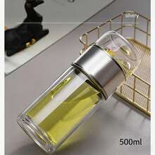 500ml Portable Glass Tea Cup With Filter - 4 Fashionable Colors - Suitable For Office, Travel And Daily Use - Multicolor - View 12