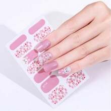 14 Classic Shiny Gradient Nail Stickers With 1 Nail File Women Girls Daily Party Art Decoration - ZA-0333 - View 1