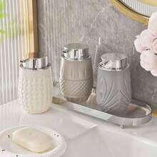 1pc Foam Dispensing Bottle, Refillable Foam Soap Pump, Foaming Facial Cleanser, Hand Soap, Shampoo, Shower Gel Bottle, Bathroom Countertop Accessory, Travel And Home Shampoo, Shower Gel, Hand Soap Foam Dispenser - Multicolor - View 5