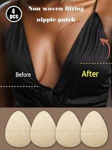 Sexy Seductive Teardrop Shape Nipple Shields, Strapless Self-Adhesive Breast Lift Stickers, Women's Lingerie And Underwear Accessories - Multicolor - View 12