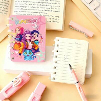 1 pieza | Kit de cuaderno de estilo anime K-POP | Mejor opción de regalo para fans | Esencial perfecto para volver a la escuela para estudiantes | Regalo ideal para el Día de San Valentín, Pascua y todas las ocasiones (El estilo del empaque es aleatorio).