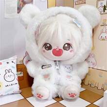 20cm Teddy Bear Style Jacket, Sold Separately Without Doll - White - View 5
