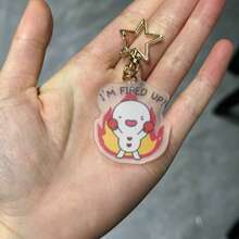 亚克力双面卡通钥匙扣吊坠 - 彩色 - 查看 17