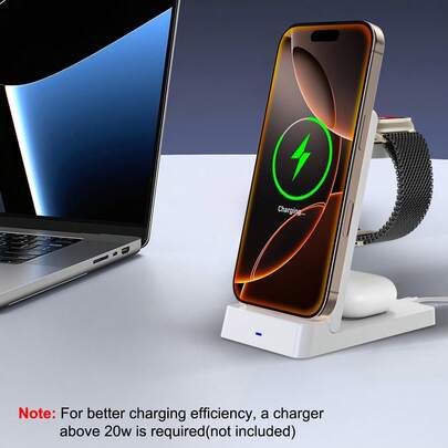 Qi Certified Wireless Charging Stand, Compatible With IPhone 17/17 Air/16/16 Plus/15/14/13/12, S25/S24/S23/S22/S21 And Other Qi Wireless Charging Devices. Foldable Fast Charging Stand, Suitable As A Gift For Boyfriend, Girlfriend, Father's Day, Etc.