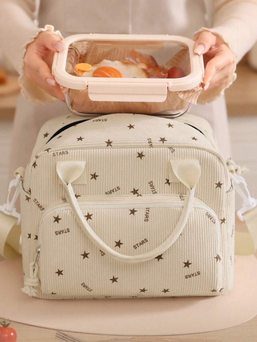 Sac isotherme de pique-nique portable pour l'extérieur, boîte à bento de grande capacité, essentiel pour le travail, le pique-nique et les voyages - Multicolore - Voir 1
