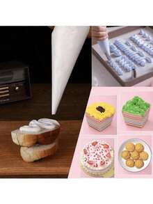 Bolsas desechables para decorar pasteles, herramientas de repostería adecuadas para crema, galletas, pasteles, suministros para bodas, decoración del hogar, utensilios de cocina - Multicolor - Ver 7