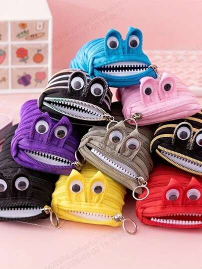 1pc Large Capacity Cute Pencil Case - Perfect For Students, Back To School Supplies, And Makeup Brush And Pen Storage