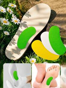 90-10 piezas Parches desodorizantes para zapatos, Parches desodorizantes para plantillas, Parches de plantillas calmantes de limón para los pies, Adecuados para el olor de los zapatos, Control del sudor, Cuidado de los pies, Aislamiento, Día de San Valentín, Cachorro, Carnaval, Zapatos, Selección de primavera/verano, Regalo de dama de honor, Habitación - Multicolor - Ver 3