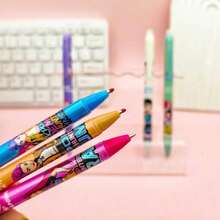 Hasbro 12pcs/Box KPOP Girl Group Erasable Gel Pens, Friction Pen, Student Stationery, Korean Webtoon Signature Pen, 2 Styles Random Delivery - Multicolor - View 7