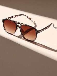 2pcs Men's Classic Retro Casual Fashion Glasses, Suitable For Daily Wear, Summer Vacation, Etc. - Multicolor - View 6