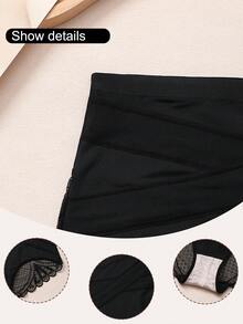 1 chiếc quần lót định hình eo cao bằng ren dành cho nữ, nâng mông và làm thon gọn eo, quần lót định hình thanh lịch. - màu đen - Xem 6