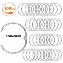 10Pcs/30Pcs/50Pcs Rust-Proof Curtain Rings, Shower Curtain Rings, Shower Curtain Hooks (Inner Diameter 5cm/2inch), Suitable For Most Curtains And Shower Curtain Tracks, Smooth Sliding, Metal Shower Curtain And Rod Use, Black, Gold, Silver - Multicolor - View 13