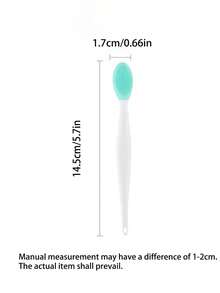 5pcs Lip Exfoliating Brush Set, Double-Sided Mini Silicone Scrub Brush, Unisex Blackhead Cleansing Brush, Nose Pore Cleaner, Lip & Face Cleaning Brush, Silicone Blackhead Remover, Acne Scrub Brush - Multicolor - View 9