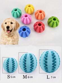 1pc Anti-Bite Dog Treat Ball Dispenser - Interactive Feeding Toy To Relieve Boredom, Suitable For Puppy Teething And Brain Training, Great For Dog Lovers - Multicolor - View 9