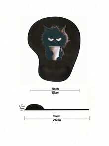 1. 符合人体工学的腕托鼠标垫，饰有骄傲的黑猫图案，采用符合人体工学的EVA材质，防滑记忆海绵，舒适贴合，提供流畅的腕托支撑，亲肤舒适，桌面保护垫，适用于游戏、办公，防滑，适用于办公电脑、笔记本电脑和家庭使用，毕业季纪念品，情人节、母亲节、返校季、春季的完美礼物。 - 查看 10