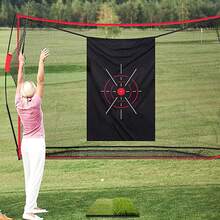 Thick & Durable Golf Practice Target Cloth, Outdoor Backyard Swing & Hitting Pad. High-Density Canvas Material, Tear-Resistant, Waterproof, Anti-UV, Long-Lasting. Precise Target Design For Accurate Aiming, Helps Improve Swing Posture. Foldable, Easy To Carry & Store, Simple Installation, Compatible With Various Golf Training Nets. - Multicolor - View 4