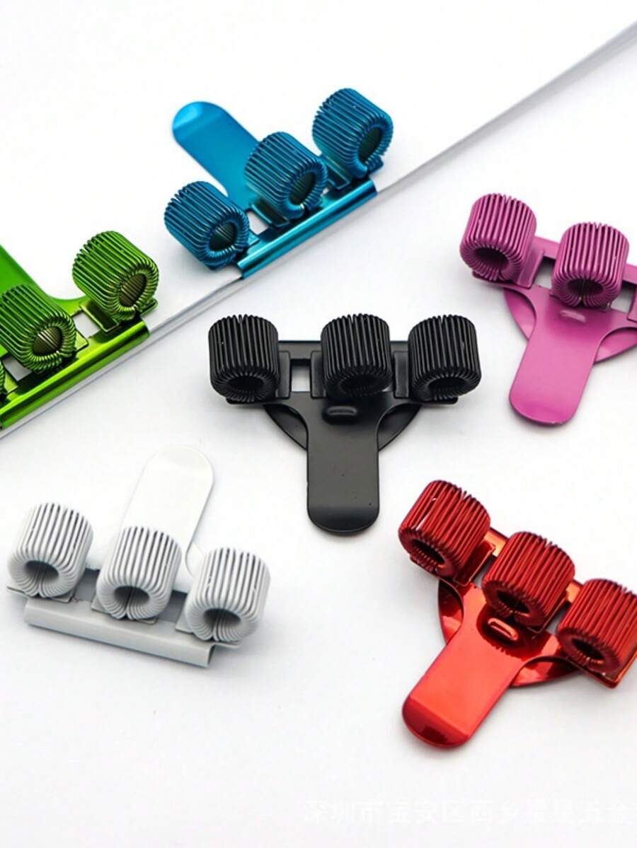 1 pièce Clip de stylo en métal robuste, en acier au carbone, convient aux stylos à bille, stylos plume et marqueurs, organisateur de bureau profilé, réglable, prise ferme, s'adapte à presque tous les stylos à bille, stylos plume et marqueurs, idéal pour les journaux, cahiers et fournitures de bureau, peut également être utilisé comme organisateur de cosmétiques, de papeterie ou de vernis à ongles, décoration de chambre - Multicolore - Voir 1