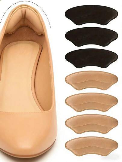 10pcs/4pcs Self-Adhesive Shoe Heel Pads, Suitable For Oversized Shoes, Improve Shoe Fit And Comfort, Prevent Heel Slippage And Blisters