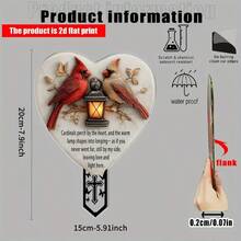 2D Acrylic, 1pc Red Robed Bishop Yard Stake Decor, No Power Needed, Lightweight Outdoor/Indoor Decoration Suitable For Halloween, Christmas, Garden, Lawn, Fence, Spring Decor, Suitable For Cemetery, Lawn, Outdoor Decoration - A - View 3