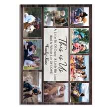 1pc Customized Family Photo Collage Canvas Wall Art - Personalized With "This Is Us" Quote, Suitable For Mom, Dad, Grandparents, Family Keepsake, Bedroom, Living Room, Hallway Decor, Family Room Decor | Modern Wall Art | Art, Family Room Decor - Multicolor - View 18