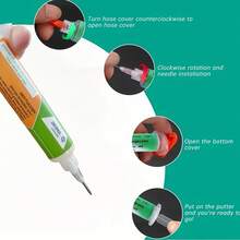 1 Set JUHENG blei- und halogenfrei Lötpaste Flussmittel, Niedrigtemperatur-Lötpaste, Elektronik-Reparatur-Werkzeug-Zubehör, einfach fester zu löten, keine Reinigung nötig, geeignet für tägliche Reparaturen und industrielle Schweißarbeiten - 1 Stück - Übersicht 5