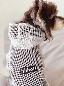 Lightweight Breathable Mesh Pet Sweatshirt, Suitable For Small Dogs And Cats In Summer - White - View 1
