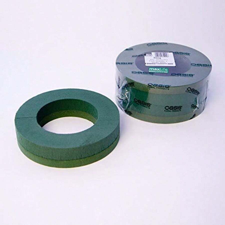 Pack Of 2 Oasis Foam Wreath Rings 10" 25cmfll - Multicolored - View 1