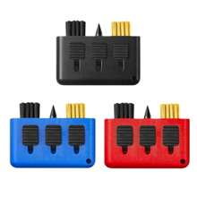 10件套三合一可伸缩多功能高尔夫球杆清洁工具套装，包含杆头凹槽磨削器和便携式高尔夫球杆刷清洁器 - 彩色 - 查看 10